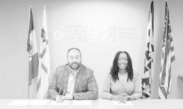 Photo courtesy PGCEDC The MOU was signed by (R) Ebony Stocks, Interim President & CEO of PGCEDC and representatives from the Nuevo León delegation.