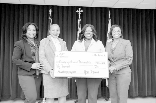 Photo courtesy Andrews Federal Credit Union Andrews Federal Credit Union has partnered with Prince George’s County and County Executive Aisha Braveboy’s 311 On the Go (311OTG) Program through $50,000 in funding to support the 311 On the Go program and its mission to deliver accessible, community-centered solutions. Photo courtesy Andrews Federal Credit Union Andrews Federal Credit Union has partnered with Prince George’s County and County Executive Aisha Braveboy’s 311 On the Go (311OTG) Program through $50,000 in funding to support the 311 On the Go program and its mission to deliver accessible, community-centered solutions.